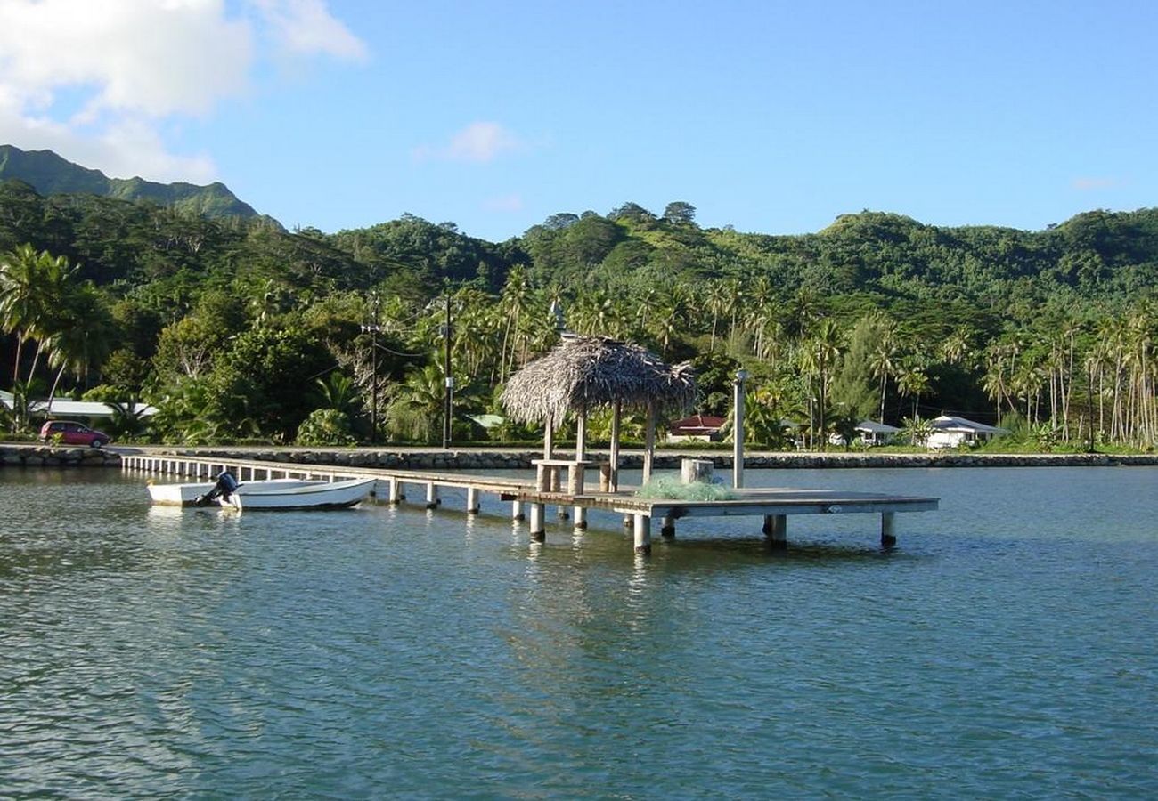 Ferienhaus in Huahine-Nui - HUAHINE - Villa Maroe Bay + voiture + bateau
