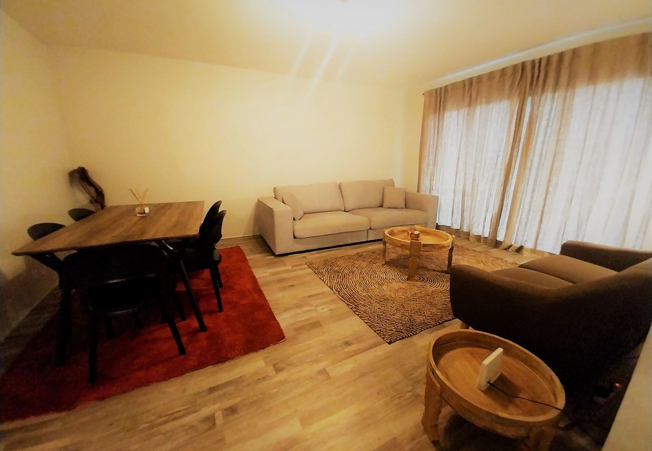 Der Blick auf das Wohnzimmer