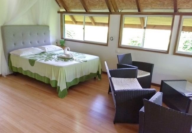 View of the bedroom with double bed