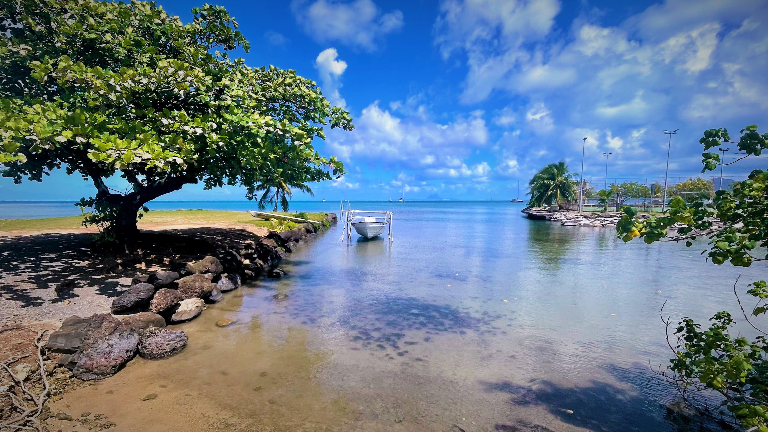 The view over the lagoon 