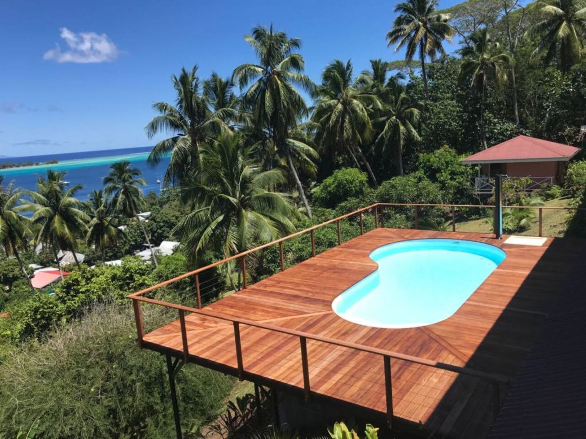 Bungalow/Linked villa in Faanui - BORA - Bellevue Bungalow Piti