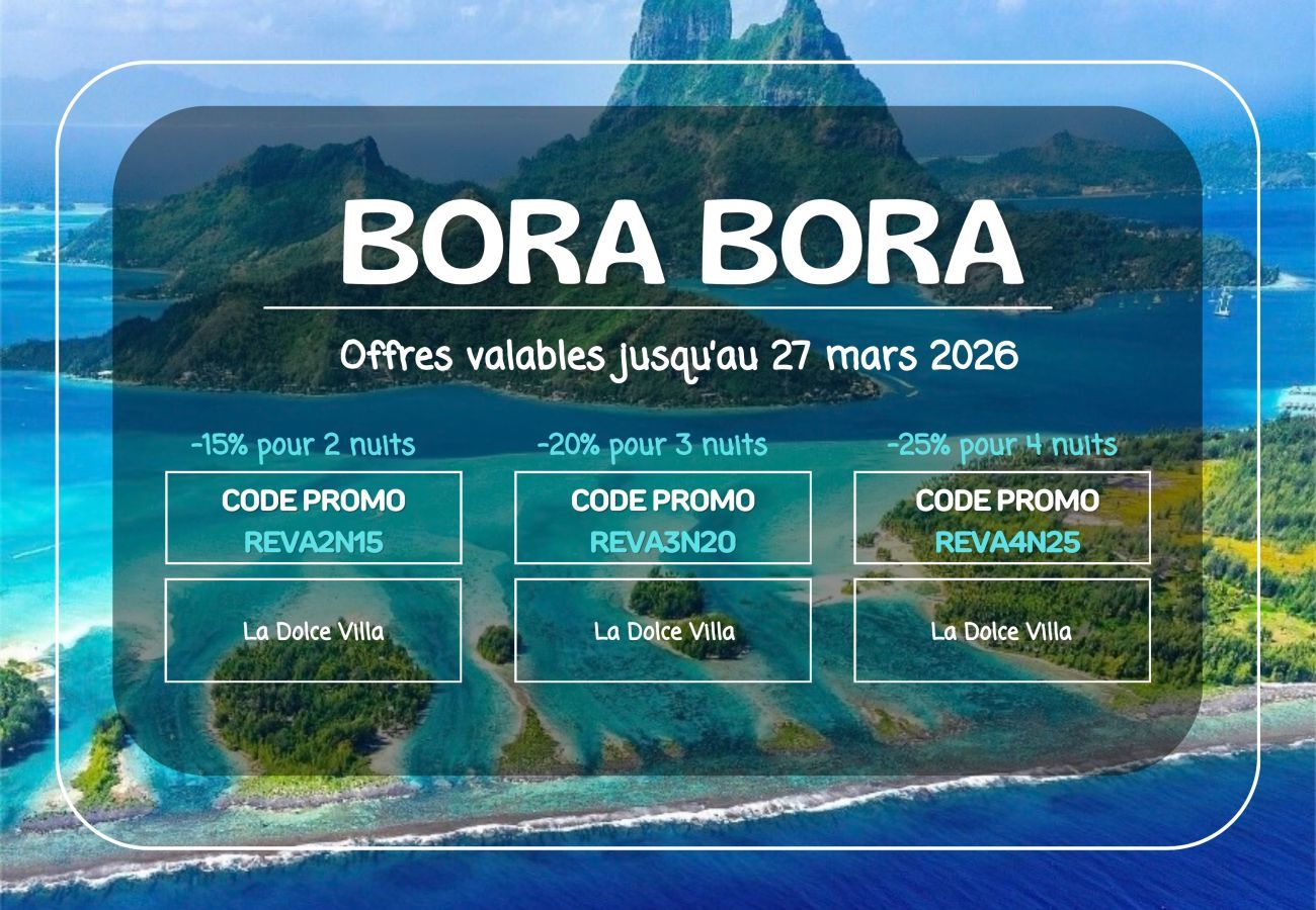 Villa a Vaitape - BORA BORA - La Dolce Villa