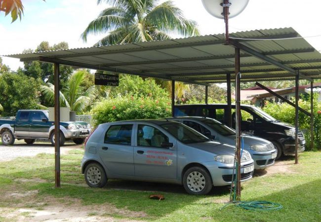 La vue sur le parking 