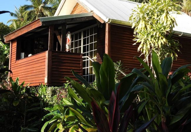 La vue sur le bungalow