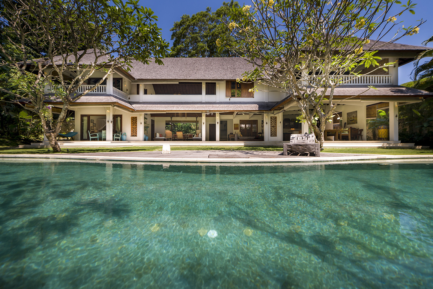 La vue sur la villa 